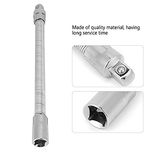 Conjunto de barra de extensão flexível de 1/2 polegadas, suporte de broca de eixo, ligação de conexã