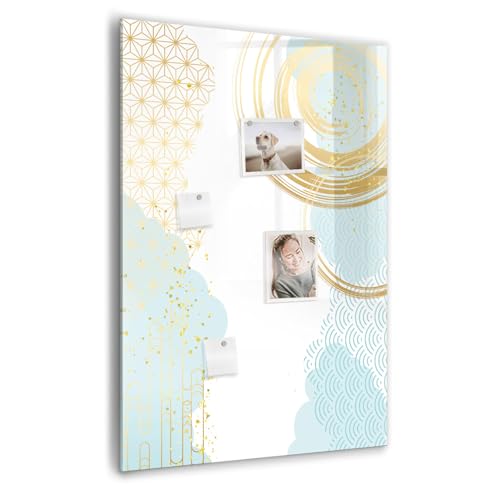 Tableau en verre trempé résistant aux rayures avec aimants néodyme inclus pour notes