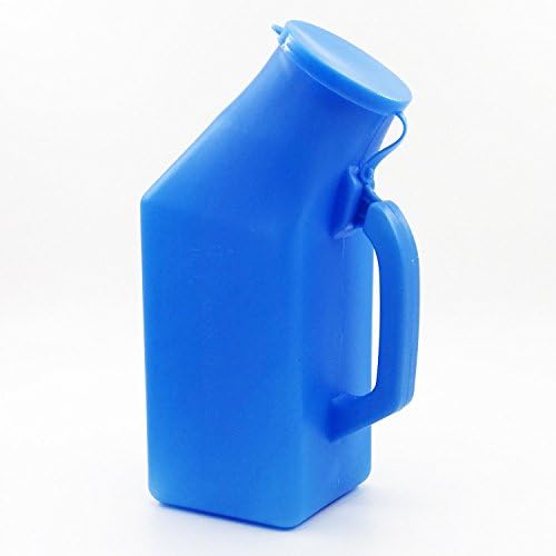 Orinal portátil masculino 2 pack con tapa 1200 ml miniatura 3