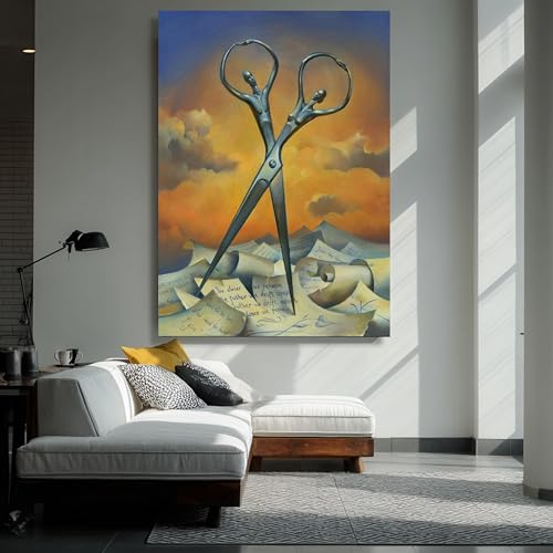 Tableau classique haut de gamme toile murale ciseaux surréalistes - 2
