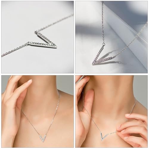Collier ras du cou femme pendentif lettre initiale en acier - 3