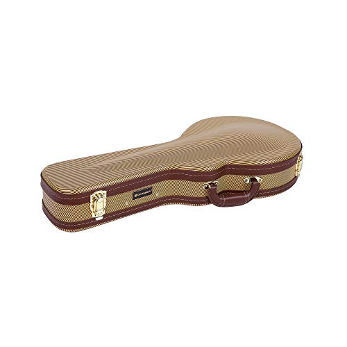Image of Crossrock Deluxe Wood Hard Case for F-style Mandolin, Tweed(CRW600MFTW)