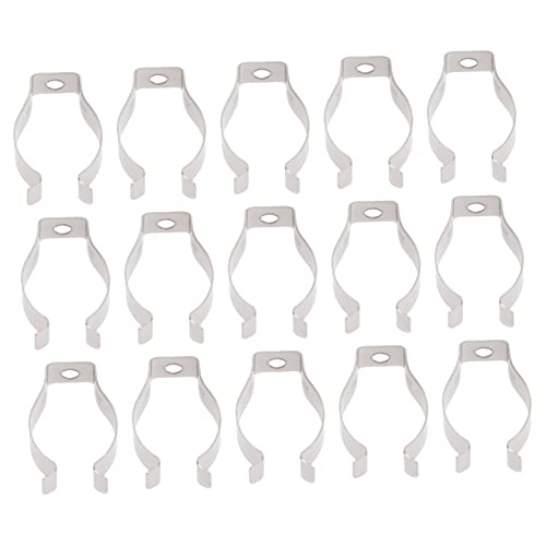 Betooky 20Pcs Buckle Led Bulbs Tube Led Lights Led Light Bulb Metal Lampholder Led Lamp Bracket Clips Bracket Hanger Fluorescent Light Holder Fluorescent Lamp Brackets Pipe Clamps Metal #TOP18