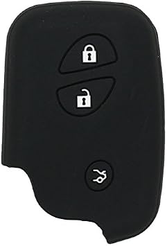 Silicone Cover Protector Case Holder Skin Jacket Compatible with LEXUS Smart Remote Key Fob CV2411 Black