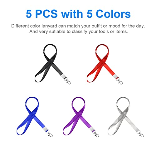 Mcyye 5 Colors Badge Lanyards With Clip For Id Badges & Keys thumb #6