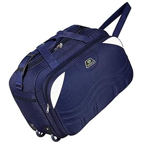 Airfancy Lightweight Expandable Duffel Travel Bag with Wheels for Men and Women-AF77