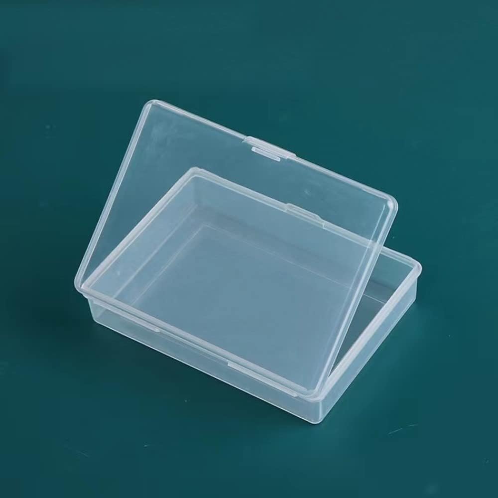 4PCS Playing Card Deck Cases Clear Plastic Gaming Game Card Holder Organizer, Snaps Closed Clear Card Box, Plastic Card Storage Box, Empty Trading Card Storage Box (NO CARDS)