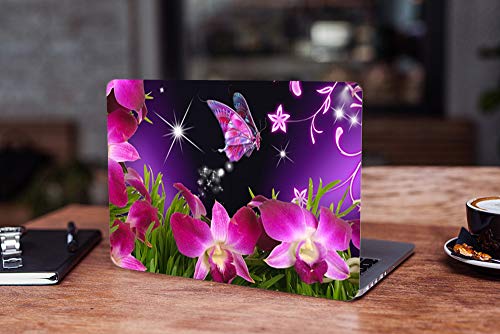 Image of GalaxsiaTM Butterfly D7 Vinyl Laptop Skin /Sticker /Cover /Decal Compatible for Any 14 inch Inches Laptop (Hp /Dell /Sony /Acer /Lenovo /Asus. Etc) Or Notebook.