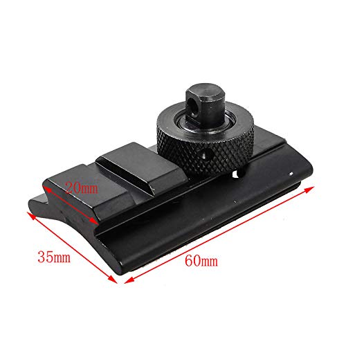 ACEXIER Tactical Airsoft Fucile Caccia Tiro Bipiede Weaver Rail Sling Stud Girevole Picatinny Slot Adapter Adattatore bipiede 20mm