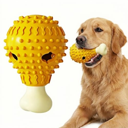 Meta Beings Fried-Chicken-Leg-Shaped Design Squeaky Treat Dispenser by Meta Beings - Used condition - US$12.88