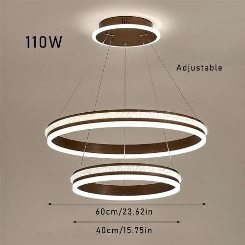 Lampe suspendue LED tricolore à intensité variable et hauteur réglable - 8