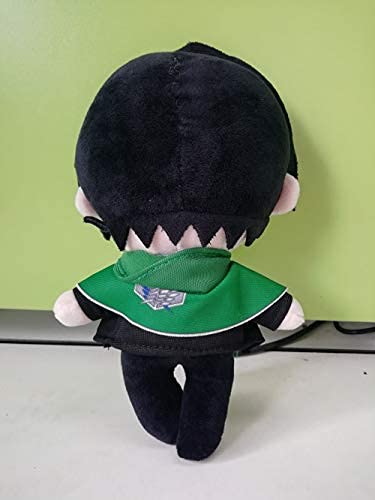 Tokisaki Kurumi Eren Jaeger Plush Doll 7.87" Scout Regiment Plushie Doll Levi Soldiers Cosplay Plush Cute Stuffed Anime Figure Toy (20Cm) #TOP3