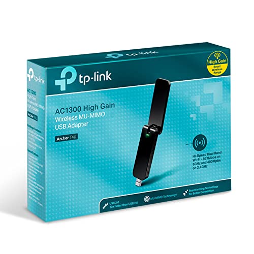TP-Link AC1300 High Gain WiFi USB Adapter (Archer T4U)- Dual Band Wireless Network Adapter for Desktop with 2.4GHz/5GHz High Gain Antennas, MU-MIMO, Support Windows 10/8.1/8/7/XP, Mac OS by TP-Link - Image 6