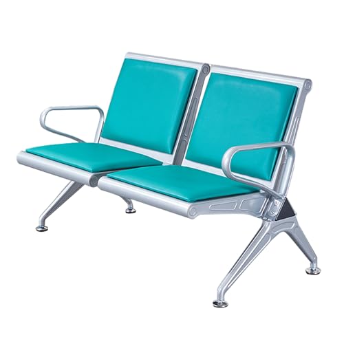 SGKOMN Hospital waiting room chair,Waiting Room Bench Chairs with Arms for Airports and Businesses - Durable Reception Seating for Hospitals and Markets, Green-120x65x78cm/47x26x31