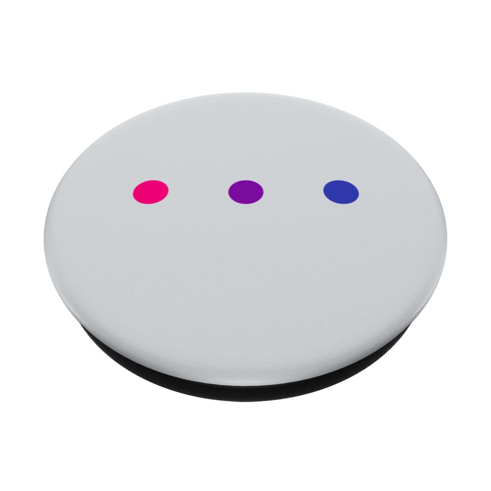 Bisexual Pride Flag Colors Bisexuality Bi Pride PopSockets Swappable PopGrip, Black - Image 2