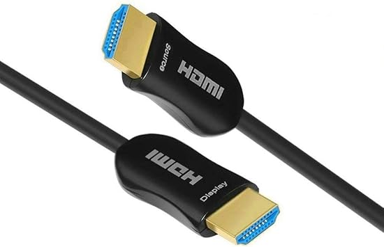 HDM-I 2.0 Fiber Cable 328ft 100Meters Ultra High Definition 4k @60Hz, 18Gbps,HDR,ARC,HDCP2.2 3D 444 Slim and Flexible Male to Male HDM-I Optic Cable