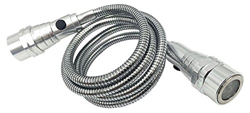 Clever Scope - Magnetic LED Pocket Handheld Flashlight with Flexible Neck (Silver)