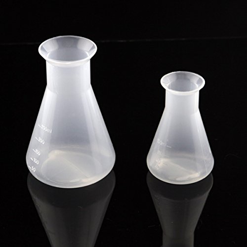 Owfeel A Set Of 2 Plastic Erlenmeyer Flask 100Ml 250Ml #TOP2
