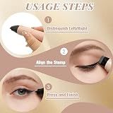 Dwuczęściowy, dwustronny eyeliner w pisaku ze stemplem