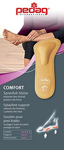 pedag Comfort Leather 3/4 Inserts for Tight Footwear, Handmade in Germany, Men and Women's High Heels, Pumps, and Dress Shoes Real Leather, US W 7 / EU 372