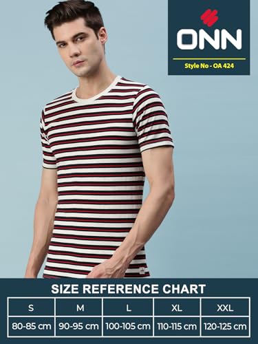 Image of ONN Men's Striped Relaxed Fit T-Shirt