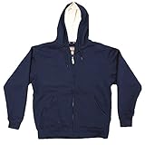 Moose Creek Men's Carbon Creek Hoodie with Berber Sherpa Lining (Medium, Navy)