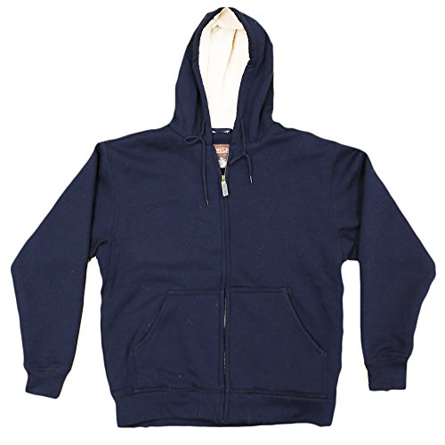 Moose Creek Men's Carbon Creek Hoodie with Berber Sherpa Lining (Medium, Navy)