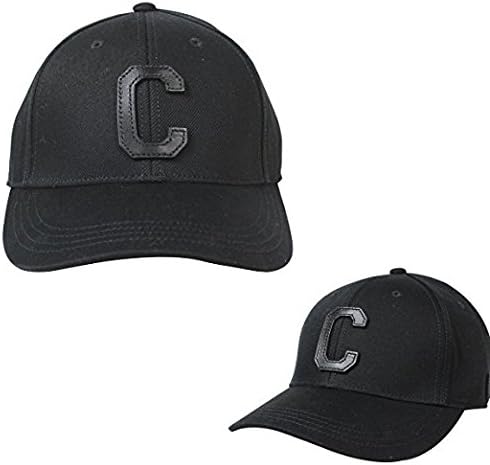 Black Varsity Logo C Black Baseball Cap 