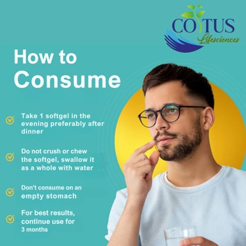Image of Coitus Fish Oil Capsules Ultimate Omega-3 Supplement, For Men And Women, 1300mg, 60 Soft Gels, Supports Heart Brain & Immune Health