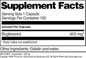 Bugleweed - 450 mg (100 Capsules, ZIN: 510976) - 3 Pack