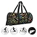 Gbuzozie Video Game Joysticks Gym Duffle Bag Foldable Gaming Theme Lightweight Carry On Weekender Travel Duffel Bags Sport Bags For Fitness Yoga Beach Swim Men Women