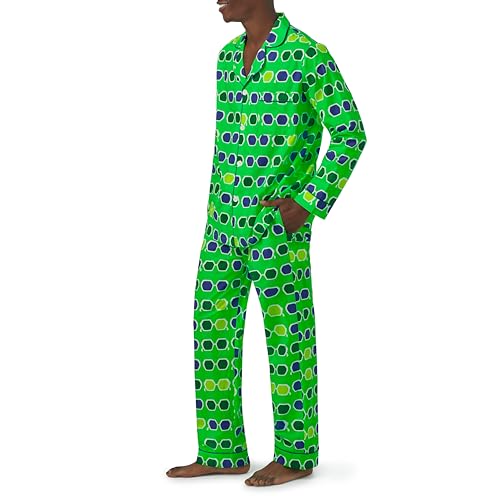 Trina Turk x BedHead Pajamas Mens, Lightweight Organic Cotton Long Sleeve Button Down Pant Lounge Set2