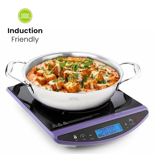 Allo Triply Stainless Steel Kadhai with Handles|Perfect Kadhai for Curry/Stir-Fry/Deep-Fry/DryVeg/Sauté Induction Friendly Naturally Non-Stick with... - Image 6
