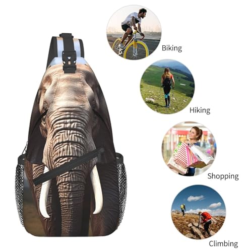 Sling Bag para mujeres y hombres negro mochila cruzada miniatura 5
