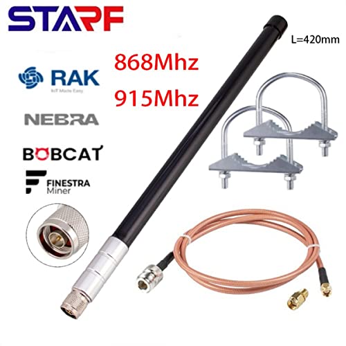 SPORTARC 5.8 dBi 42cm Antenne RAK Draadloze Antenne Helium Bobcat Sensecap M1 HNT zwarte mannelijke connector + 1 meter RG316 kabel + een paar alligator clips + afleider - Image 4