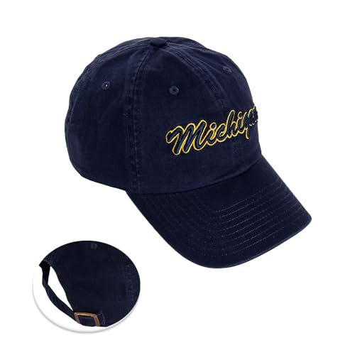 Gorra bordada ajustable color azul estilo H1 miniatura 1