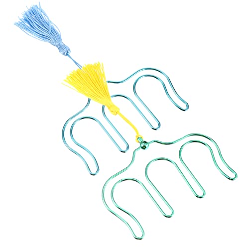 Levemolo 2pcs Music Book Holder Page Clips for Sheet Music Notebooks and Recipe Books Durable Iron Page Holders for Musicians and Readers