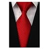 Wehug Men’s Classic Solid Tie Silk Woven Necktie Jacquard Neck Ties For Men