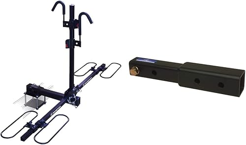 Miniatura 8 de Swagman Portabicicletas Traveler XC2 RV aprobado para montaje en enganche, negro y adaptador Swagman Deluxe BAR