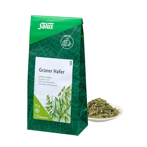 Salus - Grüner Hafer Tee - 1x 75 g Beutel - lose - Kräutertee - Avenae herba - entspannt und hilft beim Einschlafen - mild und kräuterig - bio