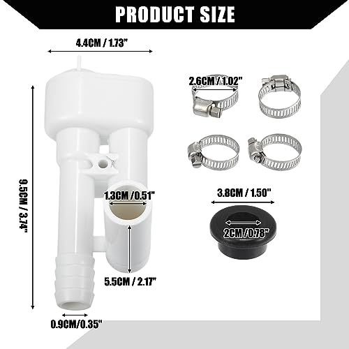 Image of 385316906 RV Toilet Vacuum Breaker Kit Without Hand Sprayer Hook Up for VacuFlush Sealand Traveler Toilets /Leak-Resistant RV Toilet Water Assembly Valve Kit / 1 Set