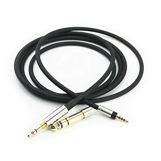 Ersättande ljudkabel uppgradering hörlurssladd med låsanslutning kompatibel med Sennheiser Momentum 2.0, Momentum 3 trådlös, HD1 hörlurar 3 meter/9,9 fot