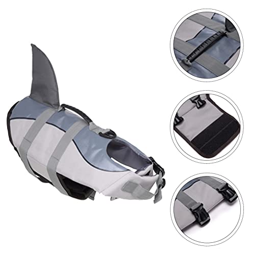 POPETPOP Jaqueta de Vida Do Cão Cão Casaco Float Com Tiras Reflexivas Coletes Roupas de Tubarão Nada