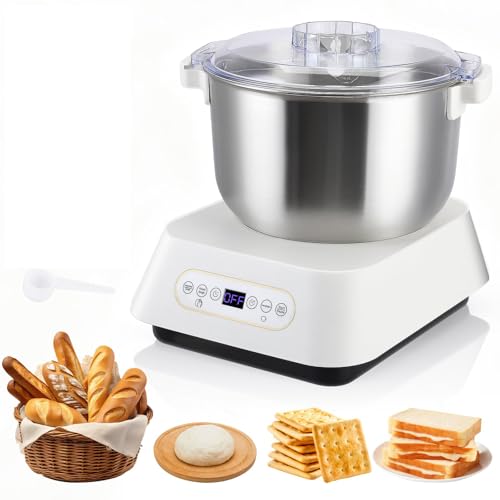 Amasadora EléCtrica PortáTil Acero Inoxidable 5L/7L con FuncióN FermentacióN, Amasadora AutomáTica, Batidora Pedestal Gran Capacidad para MayoríA Cocineros Caseros,7L