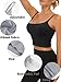 Chilylori Seamless Sports Bra Cropped Tank Top with Adjustable Straps Workout Tops Ribbed Sports Bra for Women Wireless Longline Crop Tank Padded Comfortable Brami 2 Pack Grey+Black M