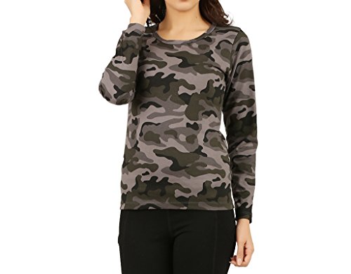 Clifton Womens Army T-Shirt Full Sleeve 