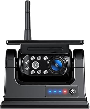 ZEROXCLUB Solar Wireless Reversing Camera for 9  Monitor
