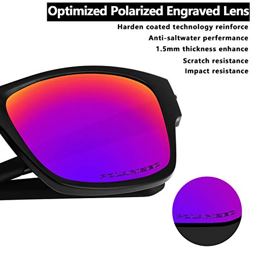 Image of Alphax Polarized Replacement Lenses for Oakley Si M Frame 3.0 OO9146 Sunglasses - Glare Reduction | Precision Cutting