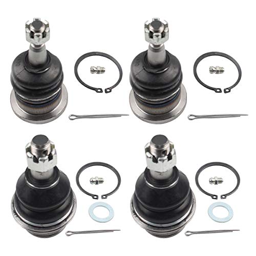 DLZ 4 Pcs Front Suspension Kit-Lower Upper Ball Joint Compatible With Escalade EXT 2002-2006, Tahoe 2001-2006 K6540 K6541