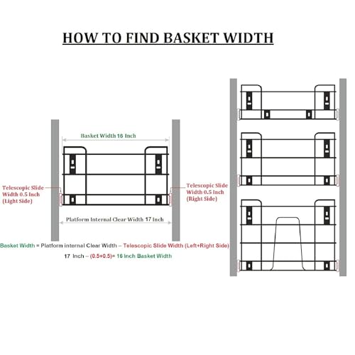 Image of BLOO BASKET 202modular kitchen accessories cabinet, 6-Piece Utensil Organizer, Stainless Steel, Silver (16 Inch Width * 20 Inch Depth, WITHOUT CHANNEL)